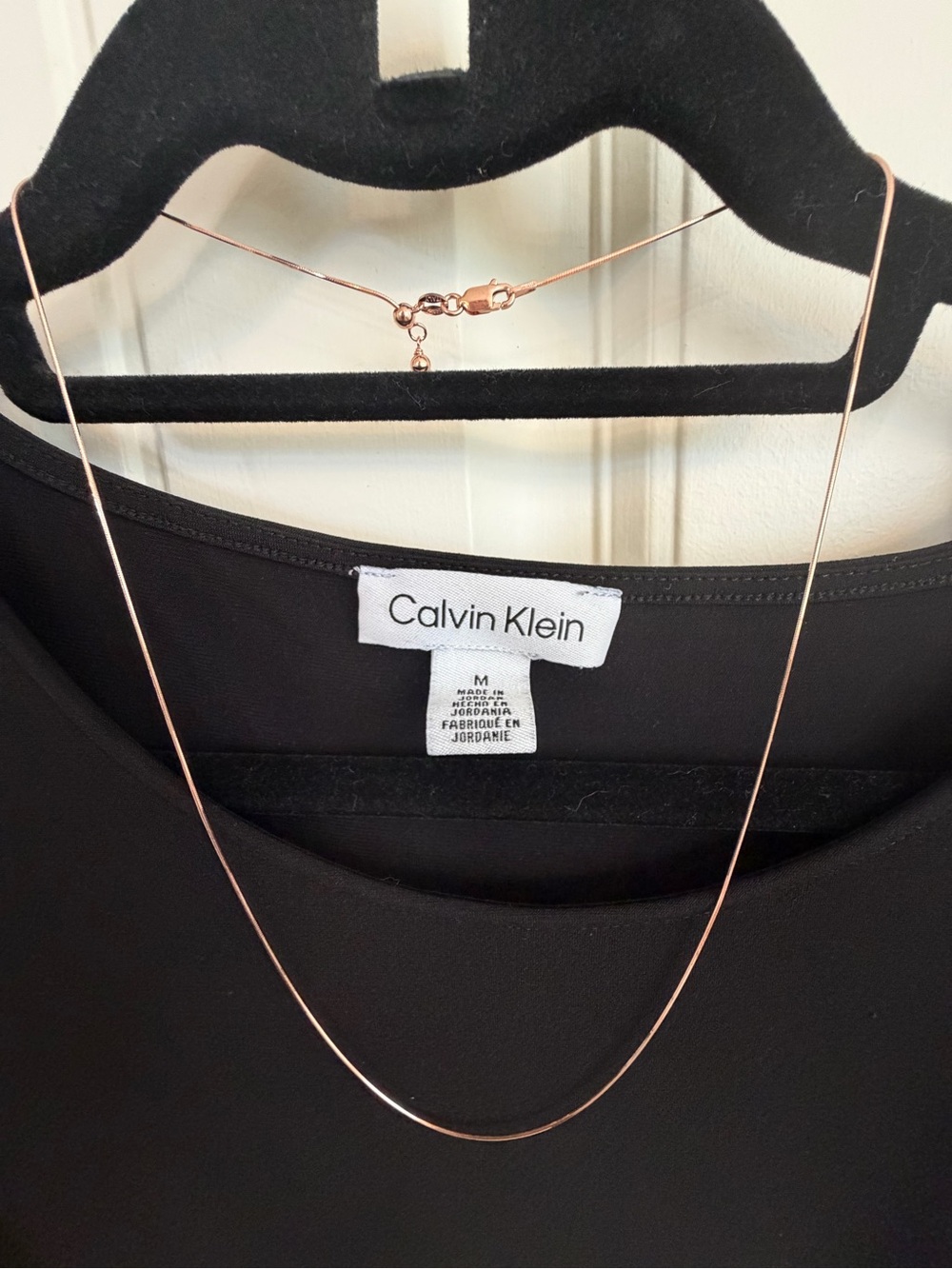 Jewelove 925 Sterling Silver Rose Gold Snake Chain Necklace